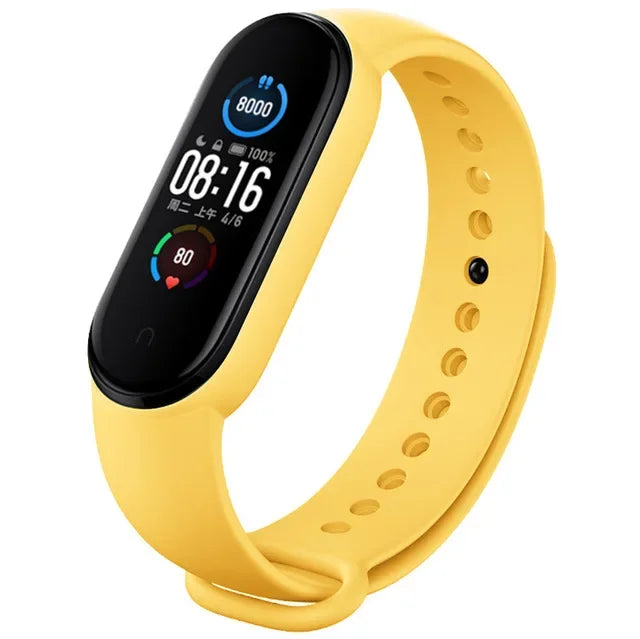 Silicone Watch Straps For Xiaomi Mi Band 7 6 5 4 3 Wristband sport Bracelet Wrist MiBand 3/4 band5 band6 Smartwatch Accessories