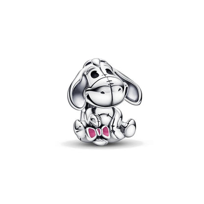 2025 New Disney Beautiful Princess Dress Bead Pendant 925 Silver Suitable for European Original Bracelet DIY Exquisite Jewelry