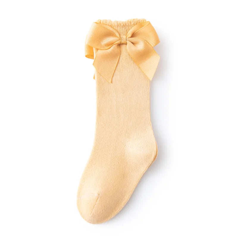 Baby Accessories New Girls' Socks Spring Summer Bow Princess Mother Kids Socks Wholesale Korean Children's Cotton Floor Socks