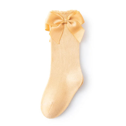 Baby Accessories New Girls' Socks Spring Summer Bow Princess Mother Kids Socks Wholesale Korean Children's Cotton Floor Socks