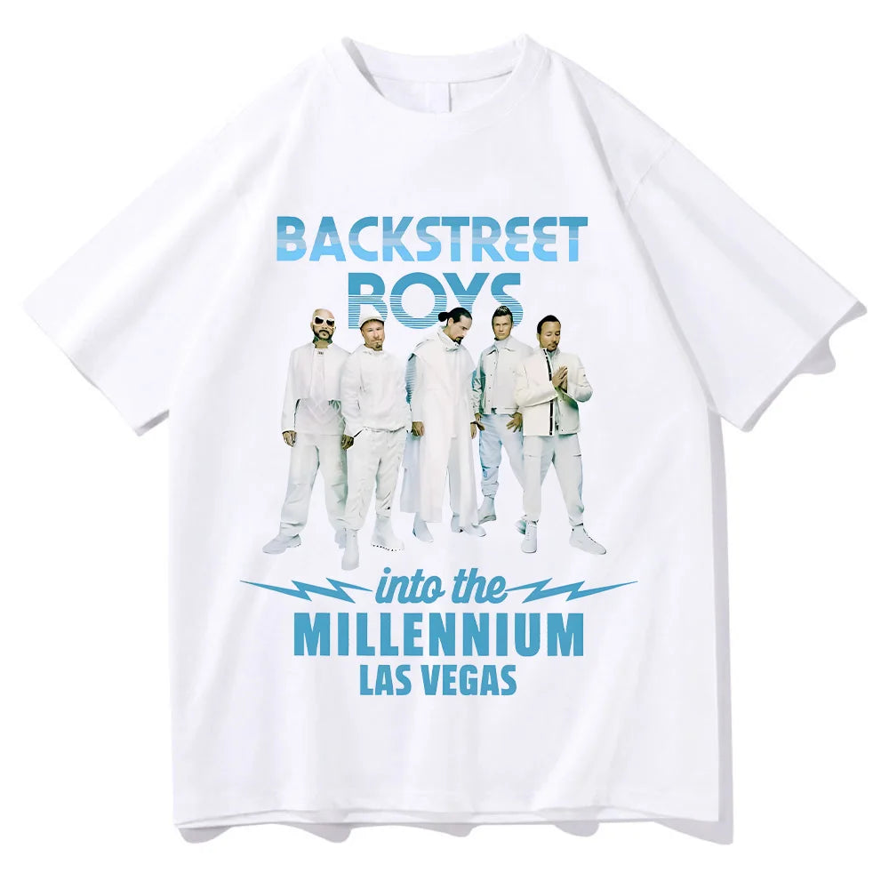 Backstreet Boys T-Shirts Y2K Fun Casual Cotton Clothing Gift Clothing Into The MILLENNIUM Vintage Tops Women Men Streetwear Tees