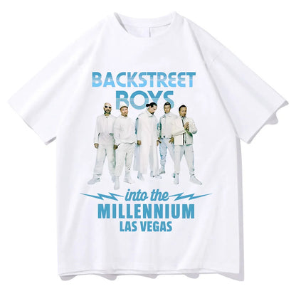 Backstreet Boys T-Shirts Y2K Fun Casual Cotton Clothing Gift Clothing Into The MILLENNIUM Vintage Tops Women Men Streetwear Tees