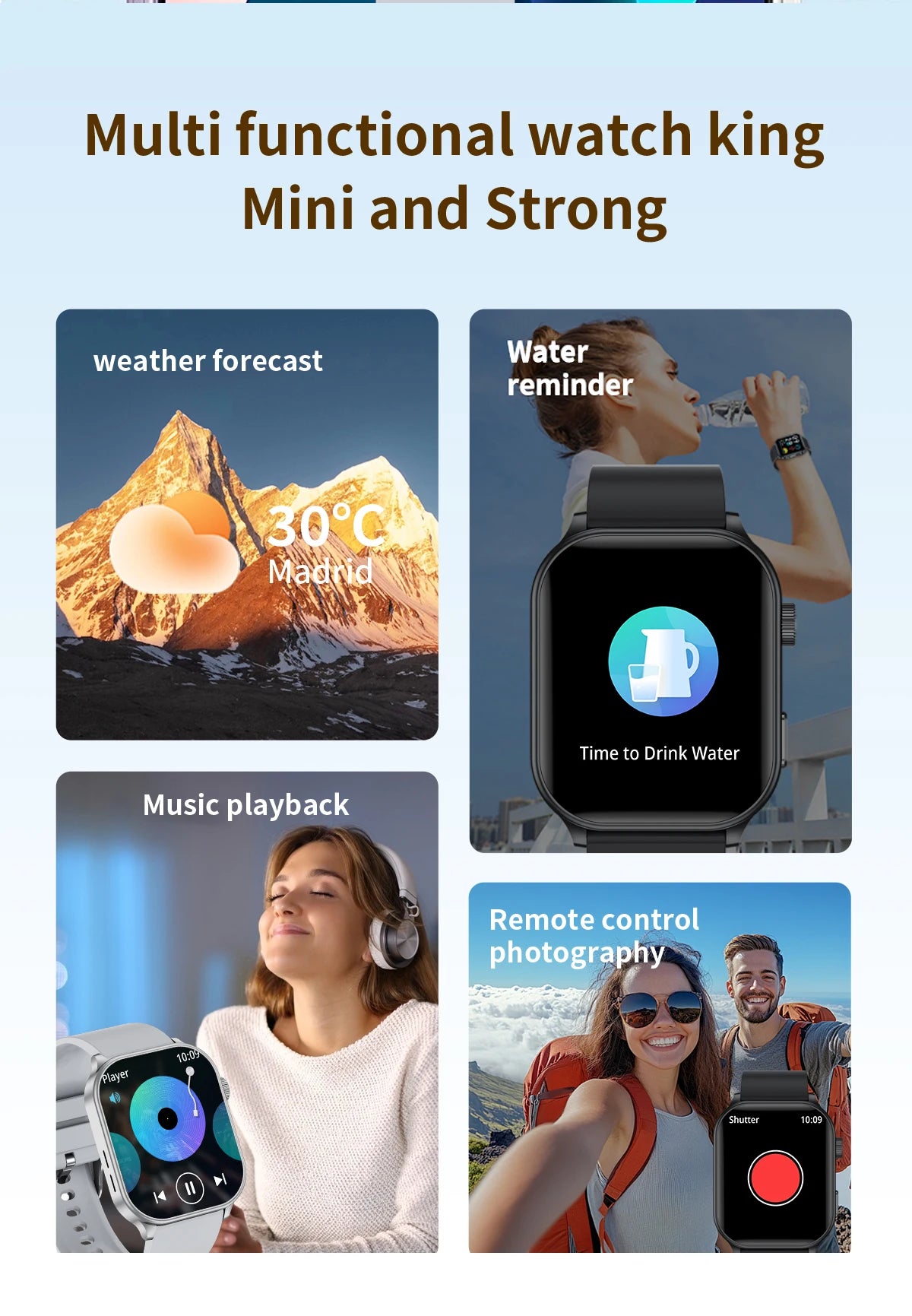 LIGE NEW Smart Watch Daily Monitoring Voice Assistant Wireless Call Notification Music Control Men Women Waterproof Smartwatch