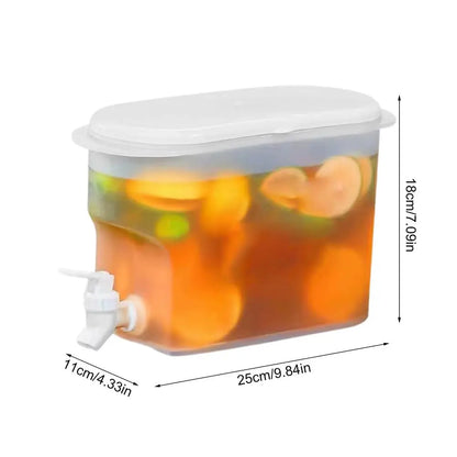 2.8L Cold Water Jug Large Capacity Cold Kettle with Faucet Beverage Dispenser Refrigerator Water Container For Summer Party