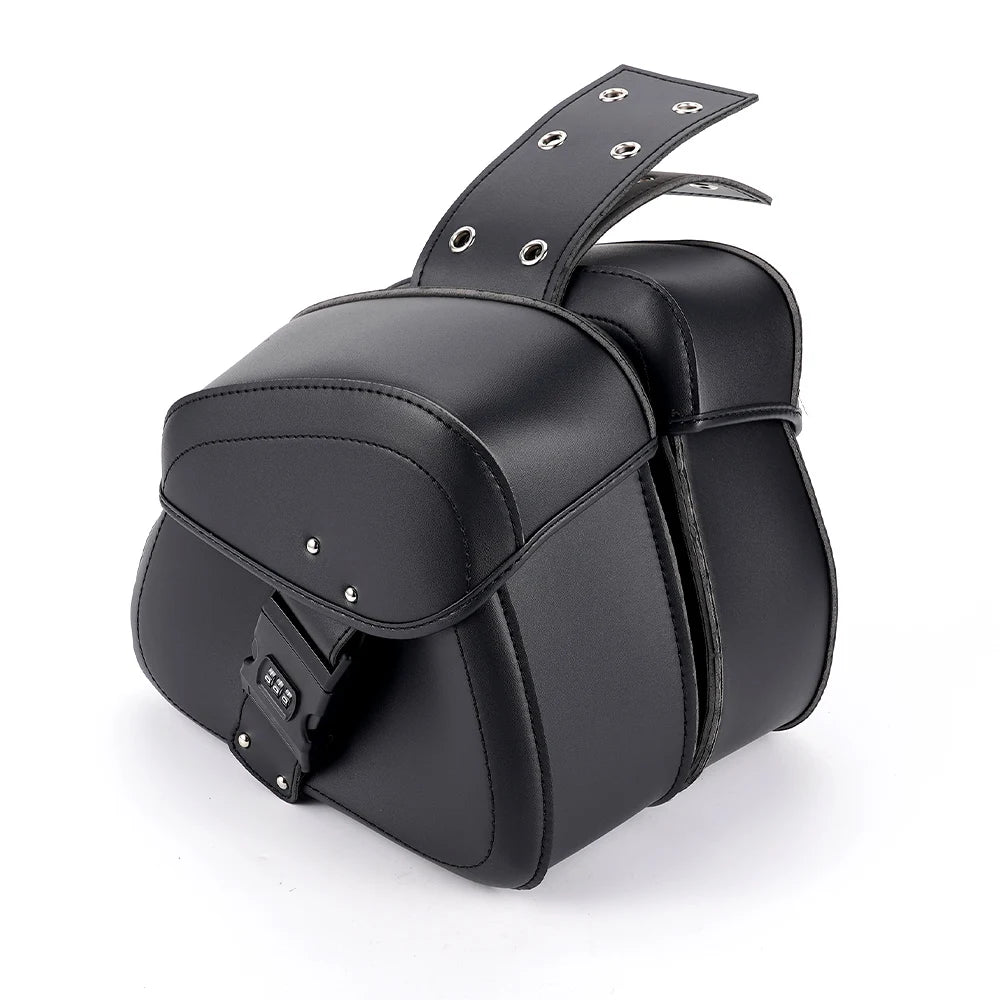 A Pair of 2 Black Motorcycle Hanging Bags, Suitable for Motorcycle Bags, Side Boxes, Side Bags, Tool Bags, Saddle Bags