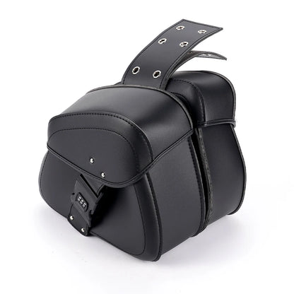 A Pair of 2 Black Motorcycle Hanging Bags, Suitable for Motorcycle Bags, Side Boxes, Side Bags, Tool Bags, Saddle Bags