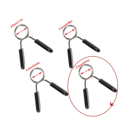 1pc 25/28/30 mm Barbell Clamp Spring Collar Clips Gym Weight Dumbbell Lock Standard Lifting Kit Barbell Lock