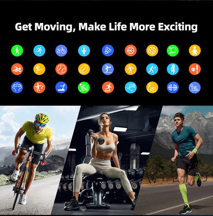 New Ultra Thin Smart Watch men 1.96" AMOLED 360*360 HD Pixel Display Always Show Time Call Reminder Smartwatch Ladies For huawei