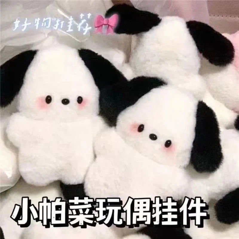 2025 New Pochacco Key Chain Sanrio Cute Doll Girl Diy Bag  Kawaii Room Decoration Pillow Couple Gift Cute Christmas Gift