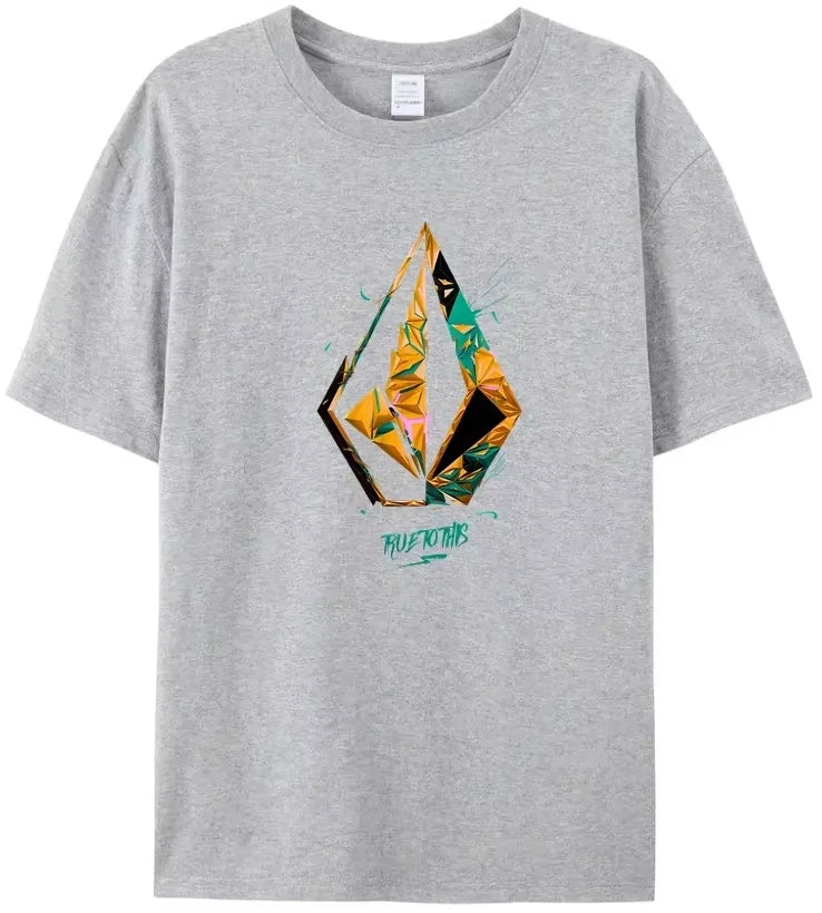 Volcom Men Women Cotton T-shirt Luxury Brand Fashion Big Size Top Casual Short Sleeve Streetwear Classic Print Loose Tee 2025