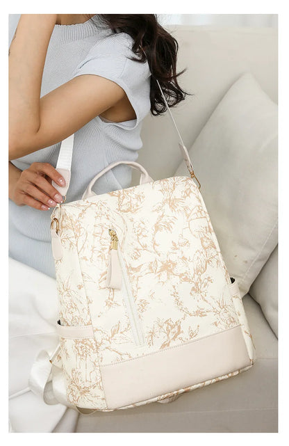 Fashionable Women's Bags, Trendy Backpacks, Large-Capacity Simple Handbags, Retro-Style Casual Bags, High-End Shoulder Crossbody Bags, Student Bags, Multi-Purpose Storage Bags